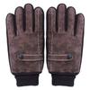 Winter Cycling Plus Velvet Warm Gloves for Men Touch Screen Genuine Leather Pigskin Motorcycle Gloves Outdoor Cycling Windproof Thickened