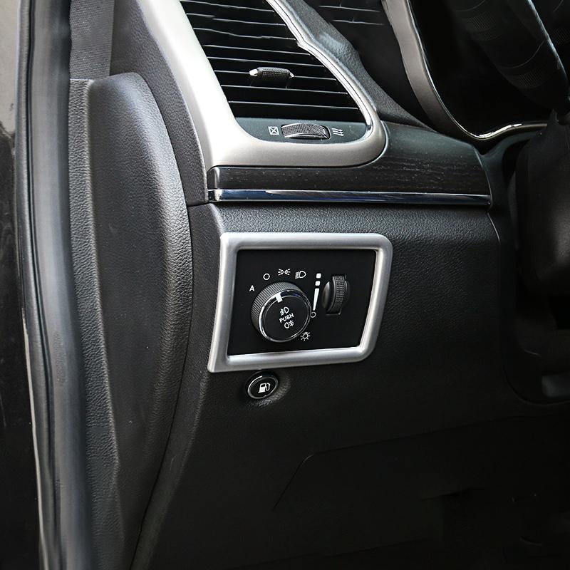 Para jeep grand cherokee wk2 2011 2012 2013 2014 2015 2016 2017 2018 farol do carro luz de nevoeiro ajustar botão capa
