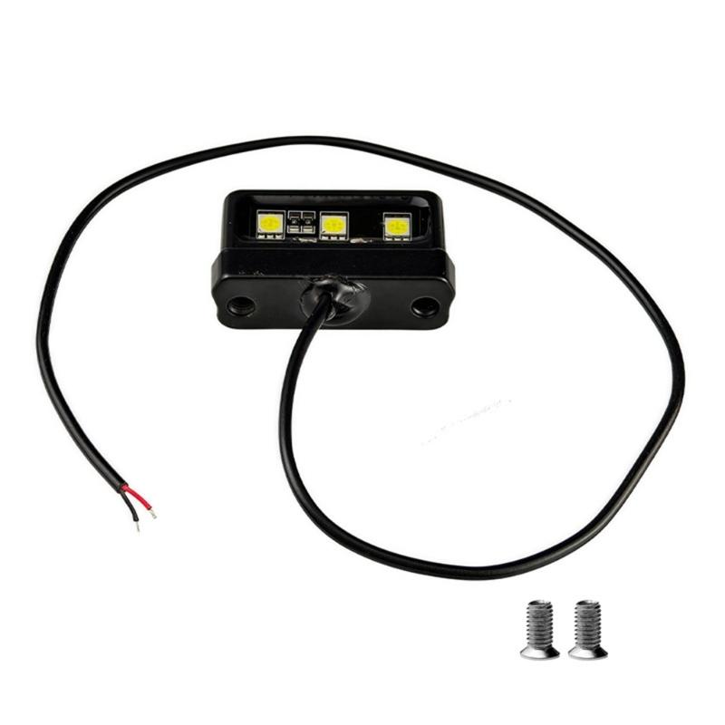 Shockproof License Lamp Bright LED Lighting Waterproof Housing Universal Easy Setups for Motorcycle Electric Vehicle