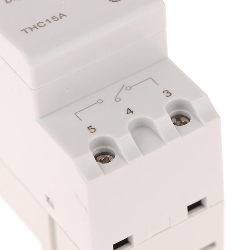 1Pc Electronic Weekly 7 Days Programmable Digital Timer Switch Relay Control 110V 8A 10A 16A Din Rail Thc15A