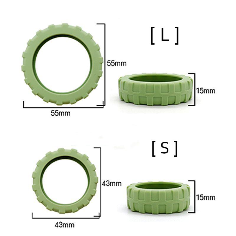 16pcs Upgraded Thickened Silicone Suitcase Wheels Protective Cover Trolley Case Luggage Silent Shock Absorption Wheels Wear-resistant