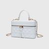 Cross-mirror box bag, small square bag, shoulder messenger women's bag, fashionable versatile handbag, niche