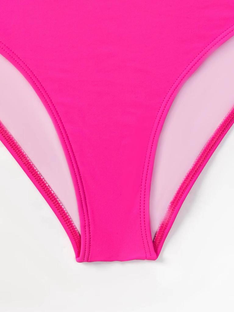 High-Waist Solid Color Bikini Swim Bottoms - Pure Desire Style