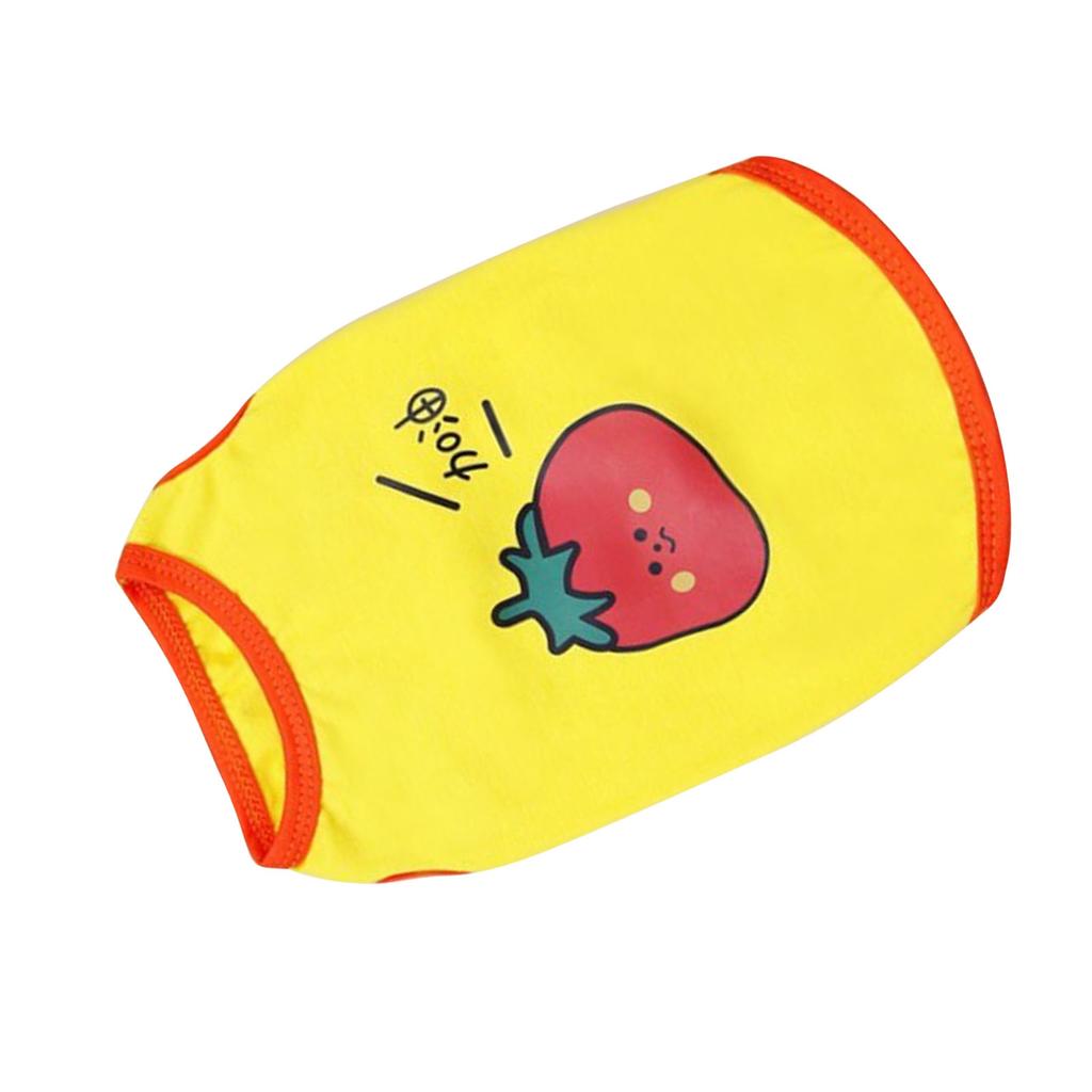 Bezrękawnik dla szczeniaka z nadrukiem owoców, bawełniane koszulki dla psa, odzież dla zwierząt domowych na wiosnę lato, pomidorowy XL