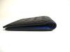 Authentic BOTTEGA VENETA Intrecciato Black Blue Leather Bifold Bill Wallet #a351  Refurbished