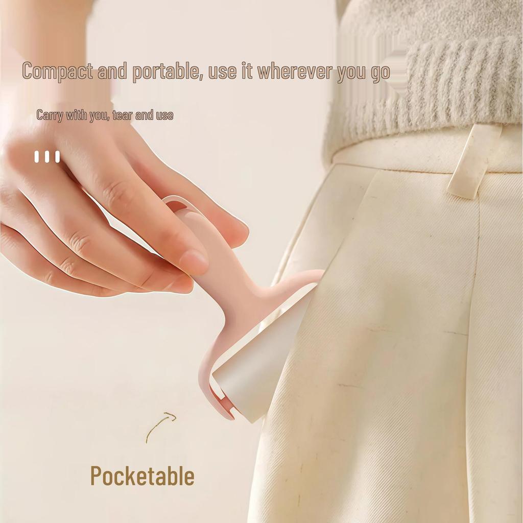 Compact Lint Roller: Household Hair & Clothes Removal Tool