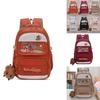 Capybara Cartoon Large Capacity Backpack With Breathable Water Resistant Oxford Fabric For Middle School Students