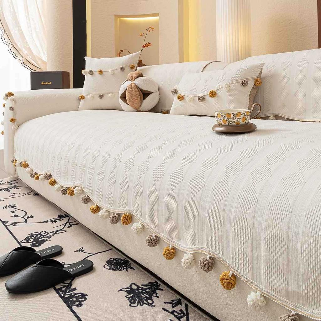 Special-Shaped Cream Wind Sofa Cushion Universal In All Seasons  New Non-Slip Seat Cushion One-Piece Straight Row Cushion