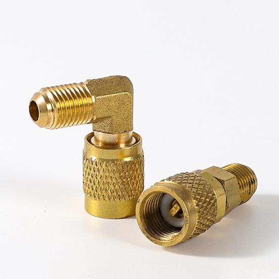 Refrigerant Brass Adapter Rustproof Corrosion Resistant R32/R454B Air Conditioner Reverse