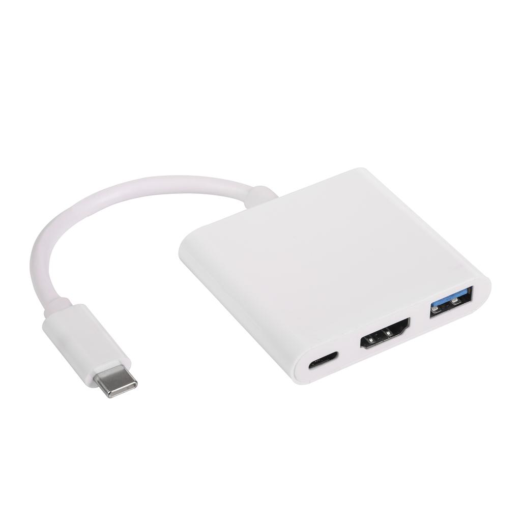 Hub USB C - USB C HDMI USB A 3.0 Akyga AK-AD-57 Rozdzielacz do MacBook Pendrive