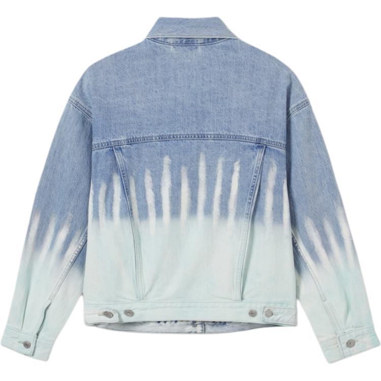 Levis Cool Series American Vintage Loose Casual Lapel Long Sleeve Denim Jacket Women Jackets Light-Blue 002Z0-0000