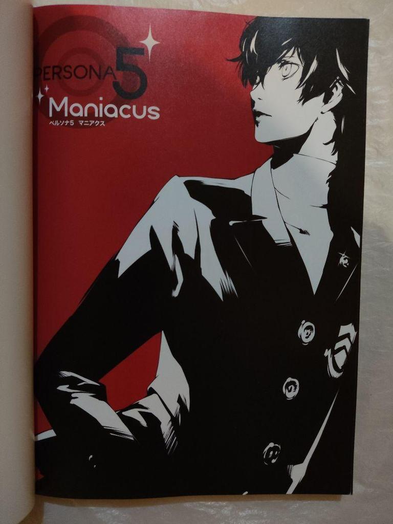 [USED] Persona 5 Bonus Art Book Strategy Guide Maniacs 2-Book Set