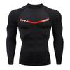 Cross-border PRO Men's Quick-Dry Sports Tights: High Elastic, Sweat-Absorbent, Long-Sleeved Fitness & Cycling Shirt