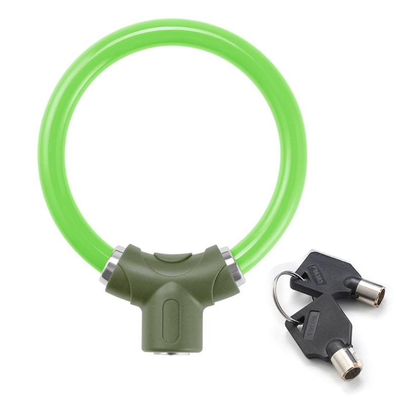 Przenośny Zamek do Roweru z Kluczami Lekkie Pierścienie Blokujące do Roweru Kształtowe Blokady do Roweru Szosowego Trwałe Kłódki Łatwe do Przenoszenia