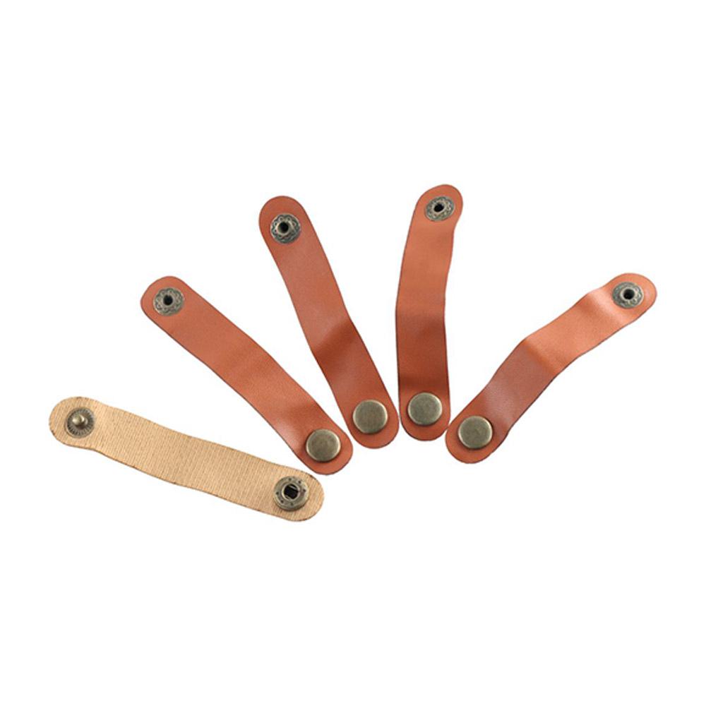 10Pcs/Pack Storage Cord Keeper PU Leather Cable Straps Gift for Men Cable Management  Data Cable