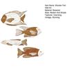 4 Pcs Wooden Fish Wall Decor Nautical Coastal Theme Fish Wall Sculpture Vintage Lake House Ocean Ornaments for Bedroom Bathroom Living Room