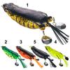 9cm/25g Silicone Huge Frog Bait Colorful Slice Double Sequin Soft Artificial Frog Bait