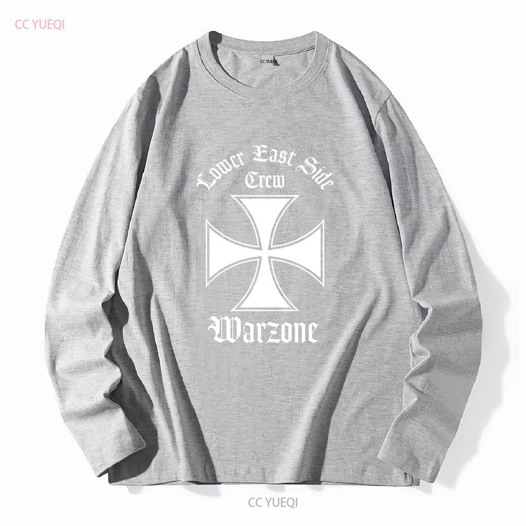 Seltenes Vintage 90er Warzone Lower East Side Crew T-Shirt NYHC Punk Hardcore XL vintage Gewaschene Grafikdesigner Kleidung Mode