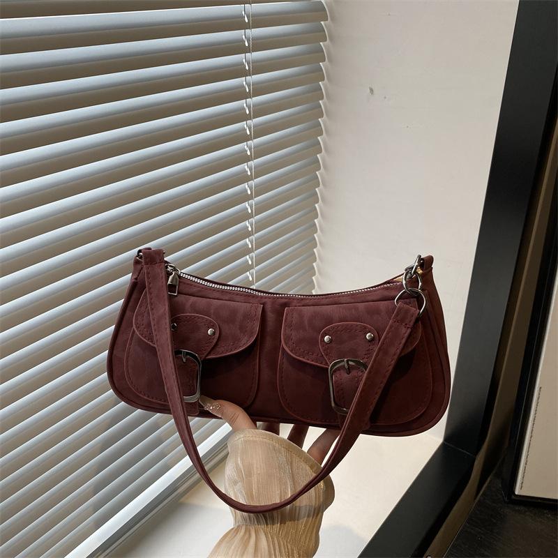 Retro Underarm Bag Women's Autumn and Winter New Trend Women's Bag Niche Fashion Underarm Shoulder Bag