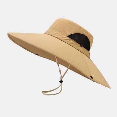 Chapeau de Soleil Léger Unisexe à Large Bord – Tissu Respirant – Parfait pour la Pêche, la Randonnée et les Aventures en Plein Air