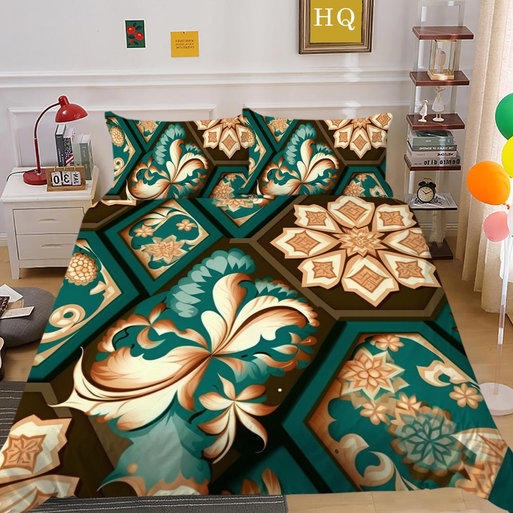 Zestaw poszewek na pościel King Size Kobieta Luksusowa pościel domowa Poliestrowa narzuta na kołdrę Zestaw poszewek na kołdrę