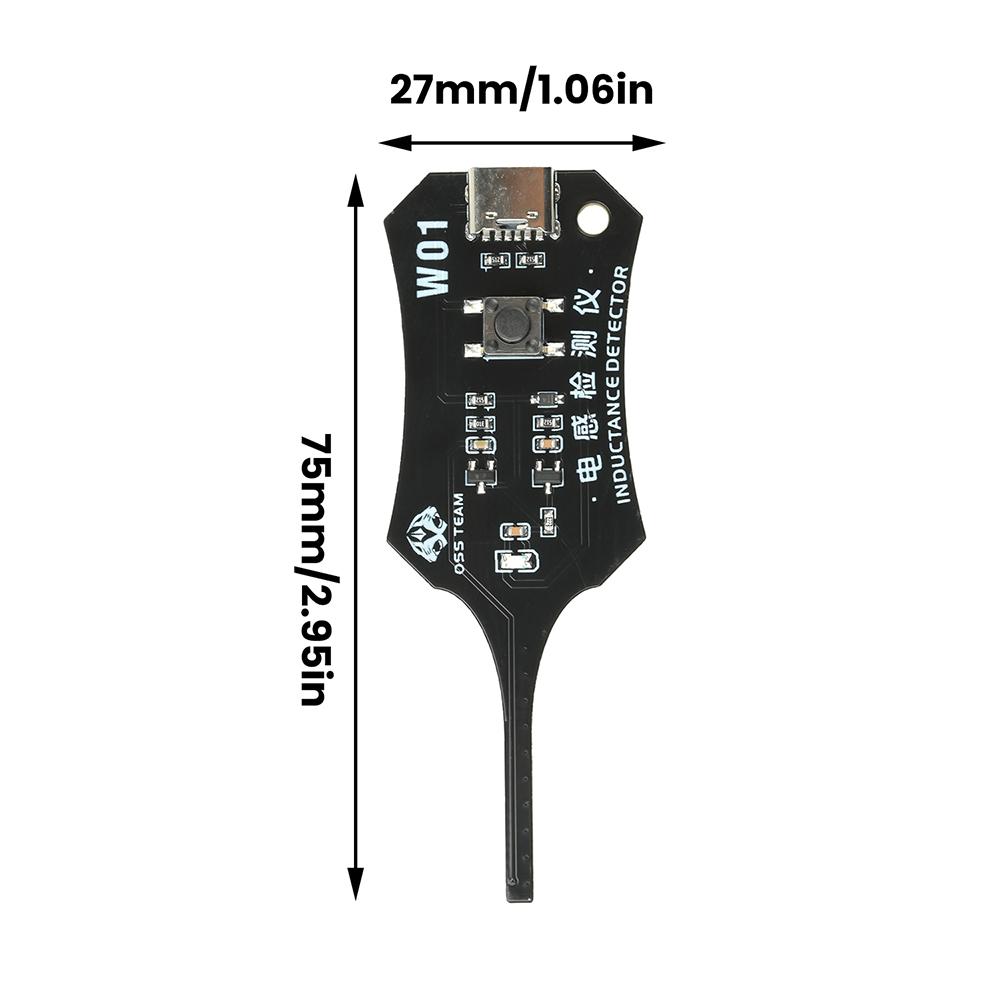 W01 Type C Inductance Tester Mainboard Coil Tester Inductance Detector Electromagnetic Induction Quick Fault Check Repair Tool