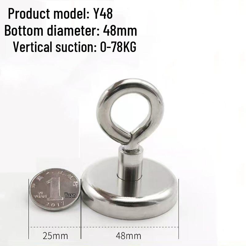 Neodymium Iron Boron Strong Round Magnet Hook - No-Drilling Magnetic Suction Cup