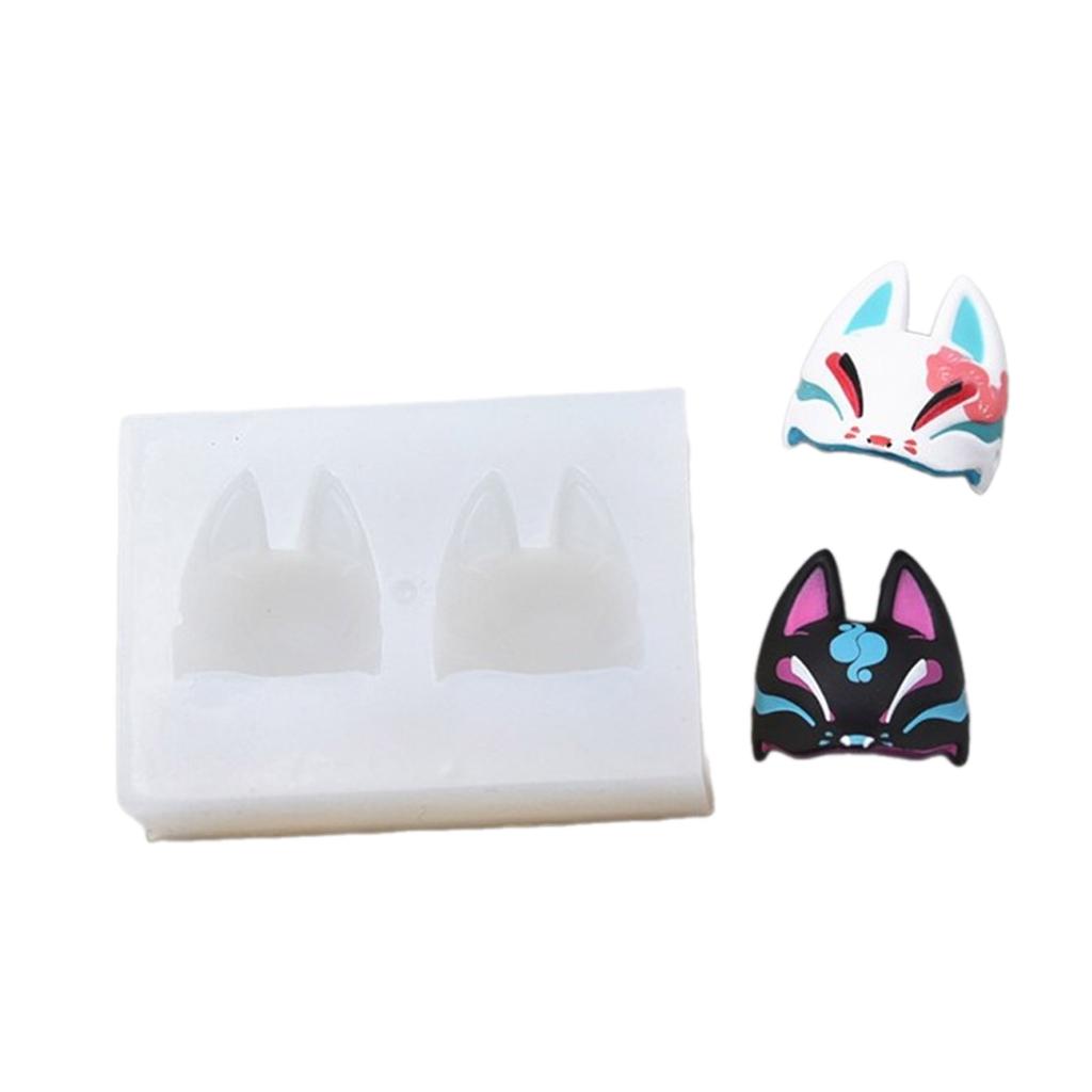 DIY Clay Mold for Keychain Jewelry Accessories Realistic Masks Creating Mold Delicate Lowrie Shaped Mask Clay Moulds