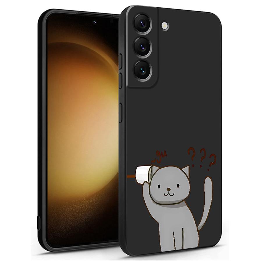 Cartoon Cat Matching Couple Phone Case for Samsung Galaxy A53 A22 A51 A35 A54 A21s A52 A55 A72 A24 A73 A56 A33 A25 A25 A23 A35