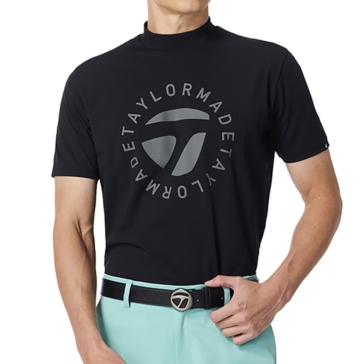 

TaylorMade Circle Logo S/S Mock Black Men s Size M (SS25 UN650)