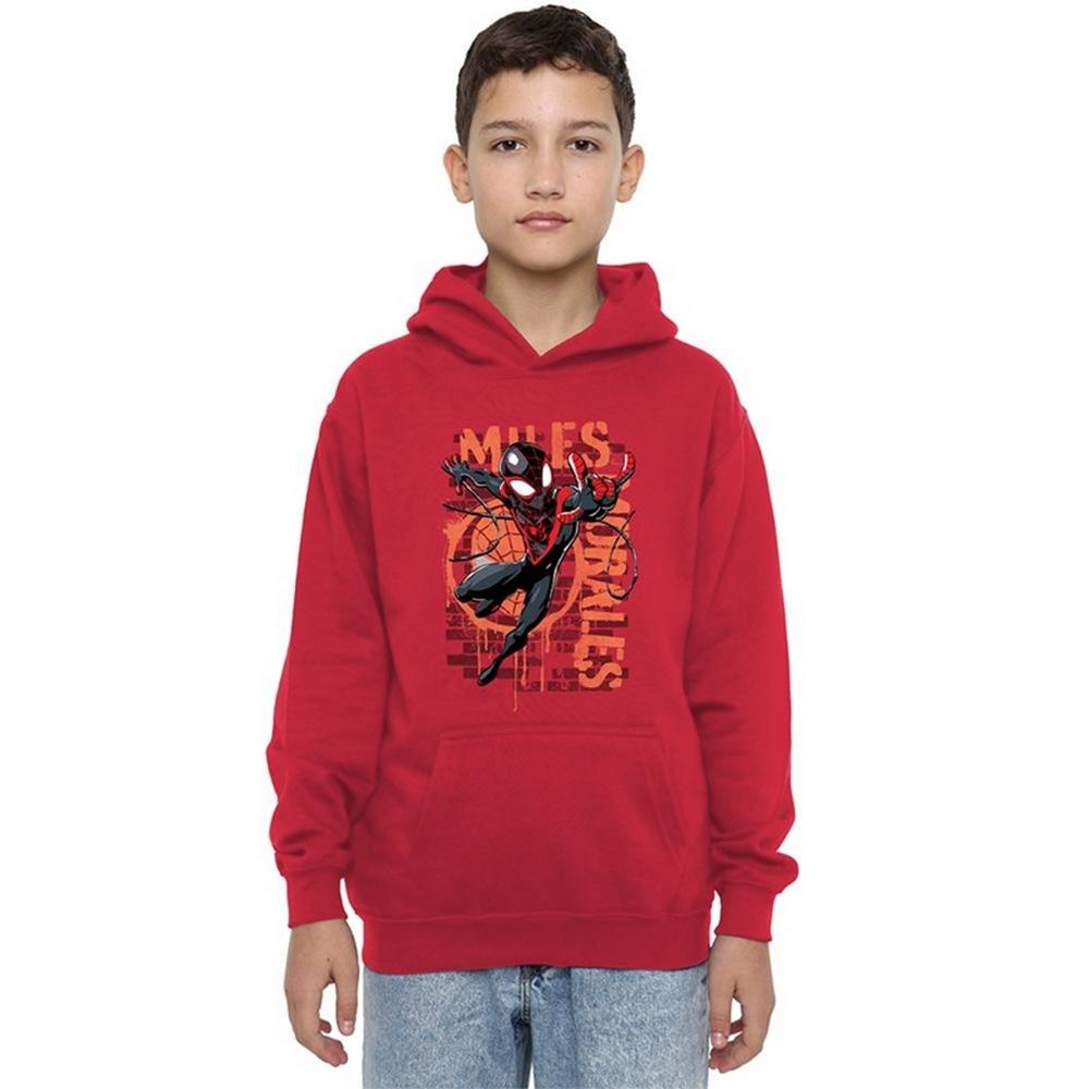 Spider-Man: Miles Morales Childrens/Kids Spray Pull Over Hoodie