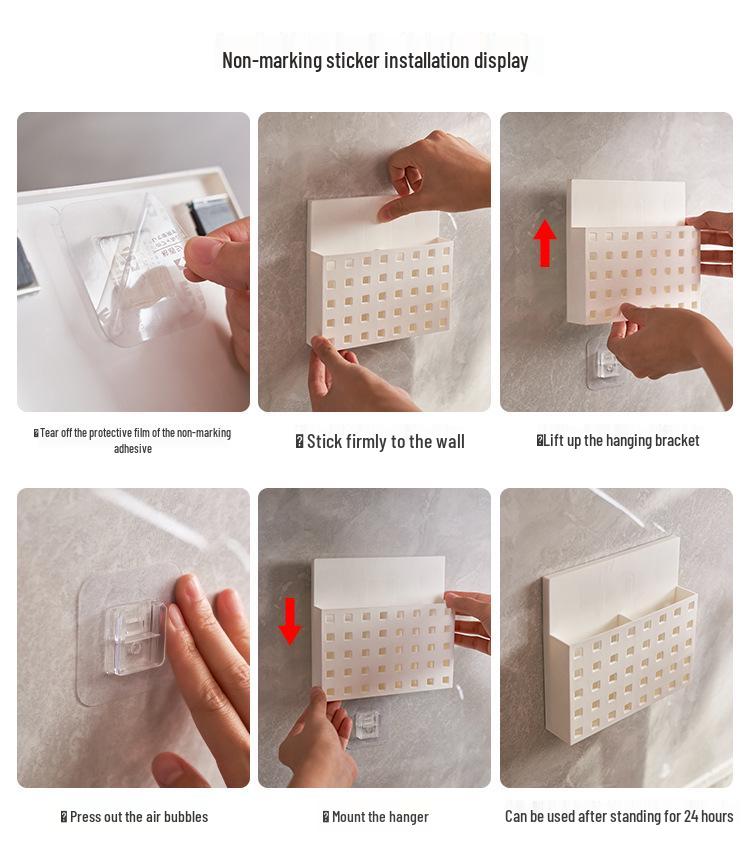 Magnetic No-Trace Dual-Use Storage Box & Wall-Mounted Kitchen Shelf Rack