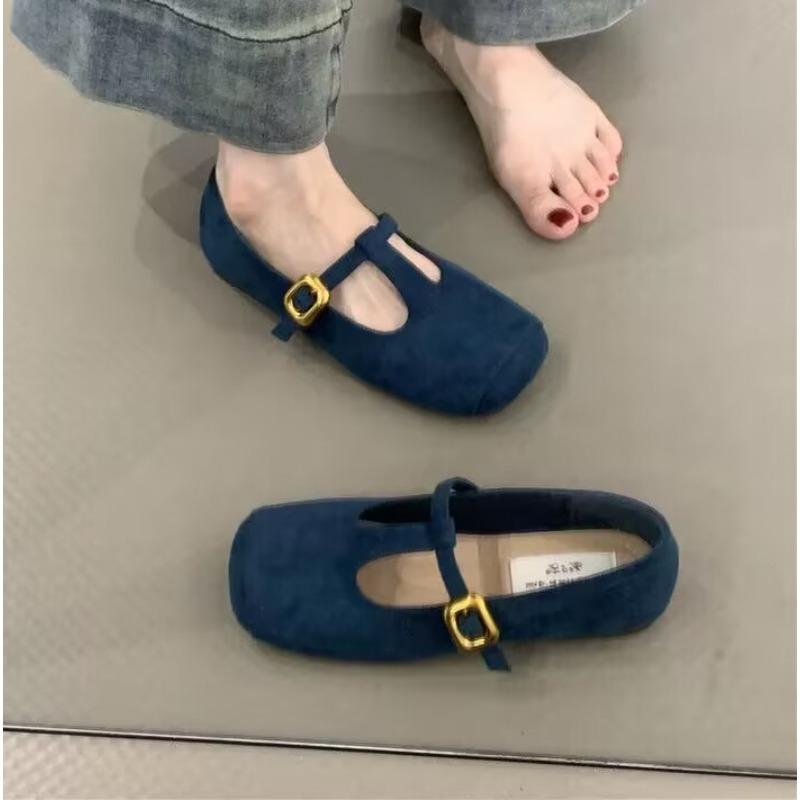 Autumn Women Flat Shoes Round Toe Slip on Ladies Elegant Mary Jane Shoes Soft Flat Heel Outdoor Dress Ballerin