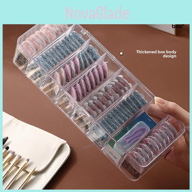 Clear Ps Contact Lens Organizer With Divided Compartments For Home Storage