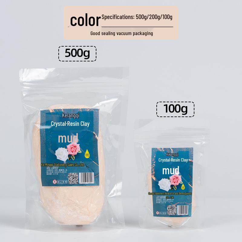 Ke Lang Qi 500g Crystal Resin Succulent Translucent Clay for Food Play