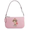Nolita 19 Patrón Sundae Cierre de Cremallera Bolso de Mano de Cuero Tipo Piedra Bolsos Pequeños para Mujer Rosa Flor de Cerezo CU251-SVAOH