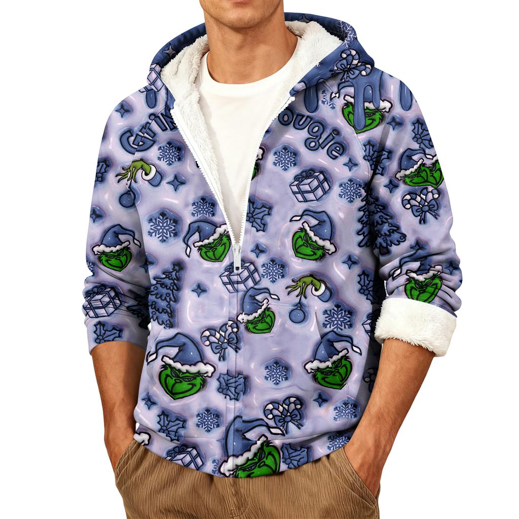 Pánská ležérní teplá bunda s kapucí