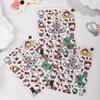 Embossed Hello Kitty Christmas Nail Art Stickers - Cute Trees & Snowflakes