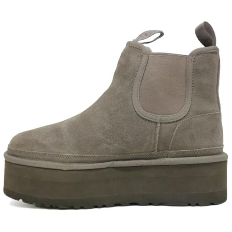 UGG Короткие зимние ботинки женские серые кроссовки 1134526-GREY 38