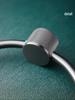 Gunmetal Gray All-Copper Round Wall-Mounted Bathroom Towel Ring
