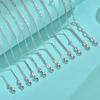 Custom 925 Sterling Silver Italy Link Chain Set Lobster Clasp Adjustable Snake Bone Sweater Chains Necklace Fashion Jewelry