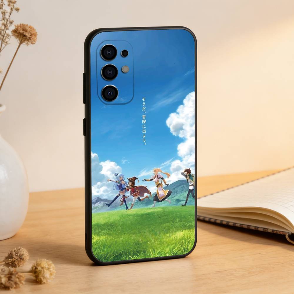 

Чехол для телефона Konosuba для Samsung S25, S24, S21, S22, S23, S30, Ultra, S20, Plus, Fe, Мягкий силиконовый черный чехол Samsung S25ULTRA