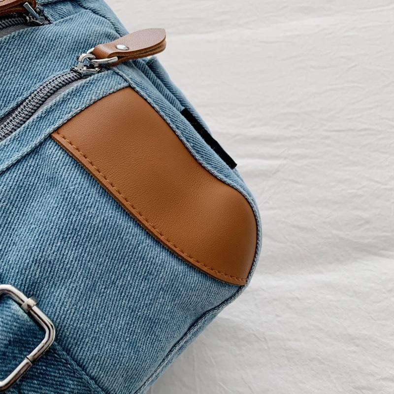 Fashion Vintage Design Women's Crossbody Bag High Quality Denim Fabric Shoulder Bag Large Capacity Tote Bag Lightweight Handbags