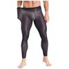 Męskie jedwabiste legginsy do jogi z lodowym efektem Elastyczny pas Ultra cienkie z wyprofilowaną kieszonką Prześwitujące rozciągliwe spodnie