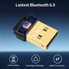 USB Bluetooth 6.0 Adapter Wireless Audio Receiver Transmitter Bluetooth 6.0 Dongle for PC Laptop Keyboard Mouse Headphone Speak