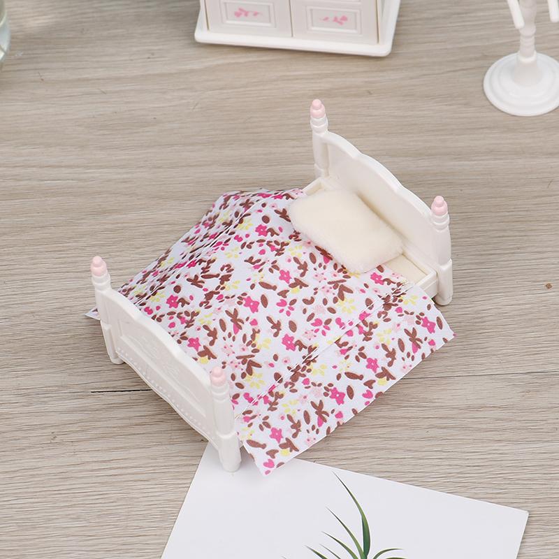 style Different 1/12 Dollhouse Mini Bedroom Bed Dressing Table Mirror Closet Bunk Bed Dollhouse Home Furniture Decor Accessories