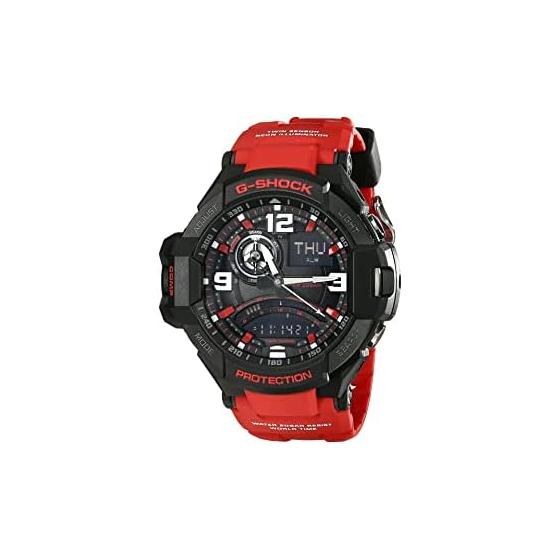 

Чоловічий годинник Casio G-Shock Aviation Black Dial Red Resin Quartz GA1000-4B