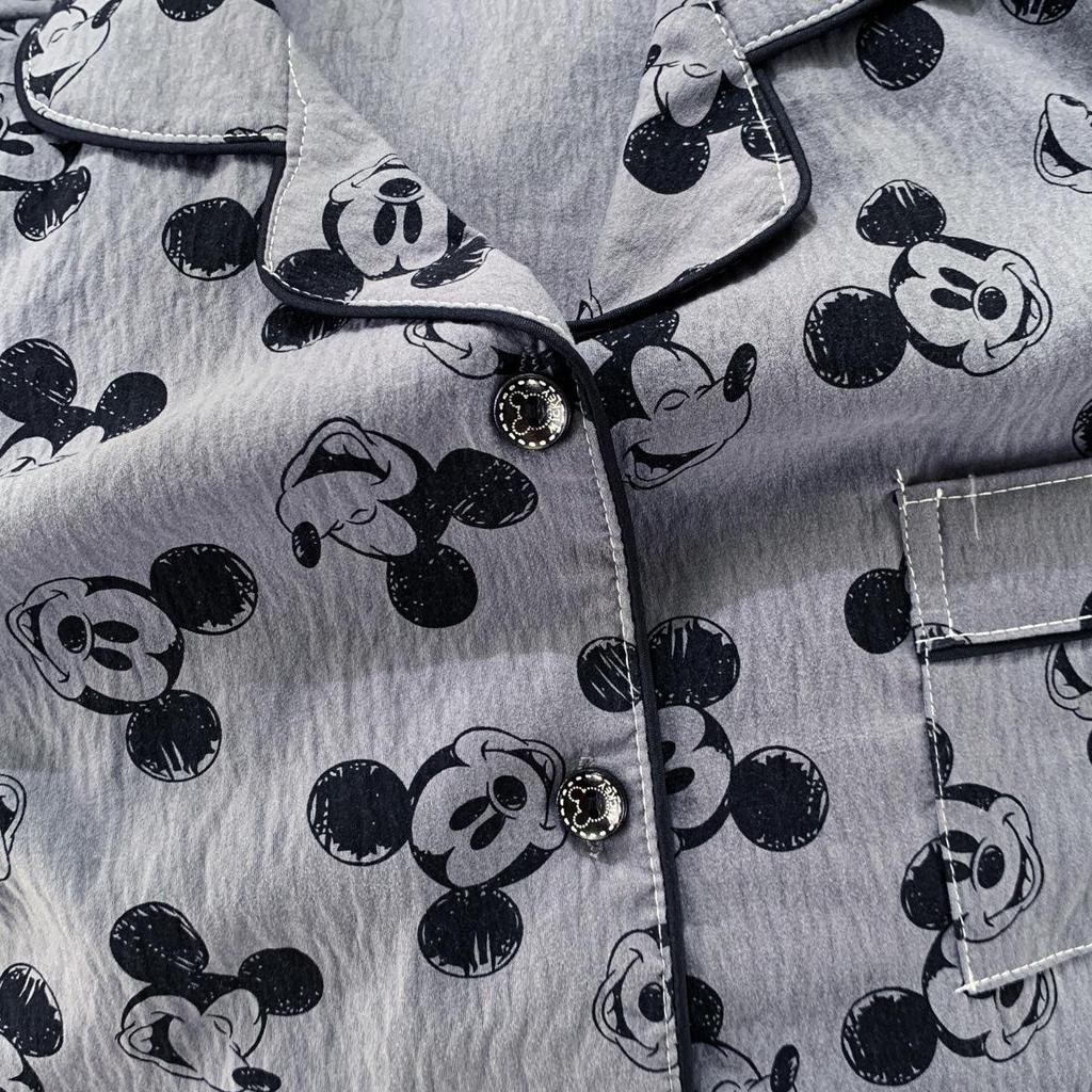 Dámský bavlněný pyžamový set Mickey - Jaro/Podzim Svetr & Dlouhé kalhoty