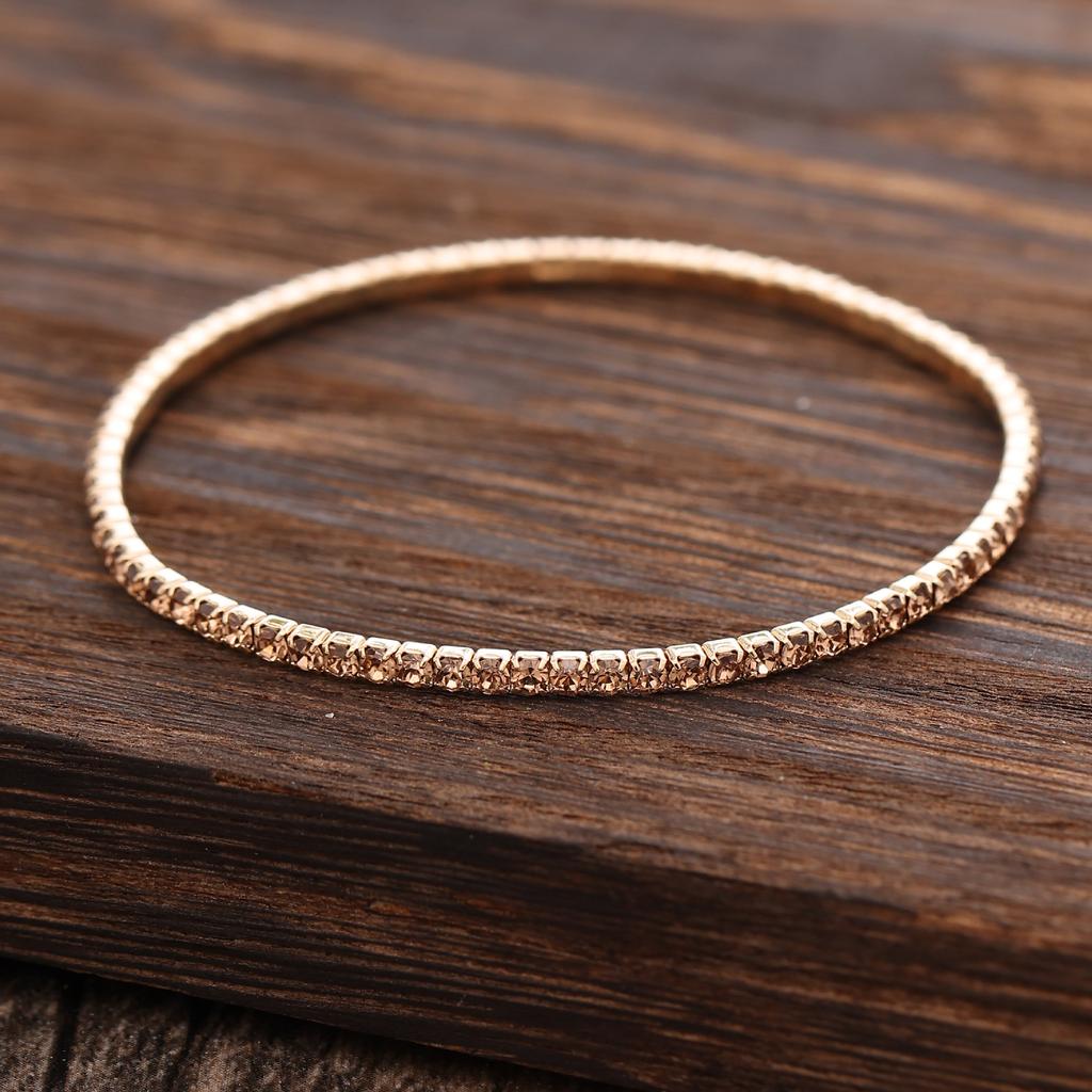 Color temperament high-grade colored diamond bracelet handmade fashion versatile multi-layer direct sales