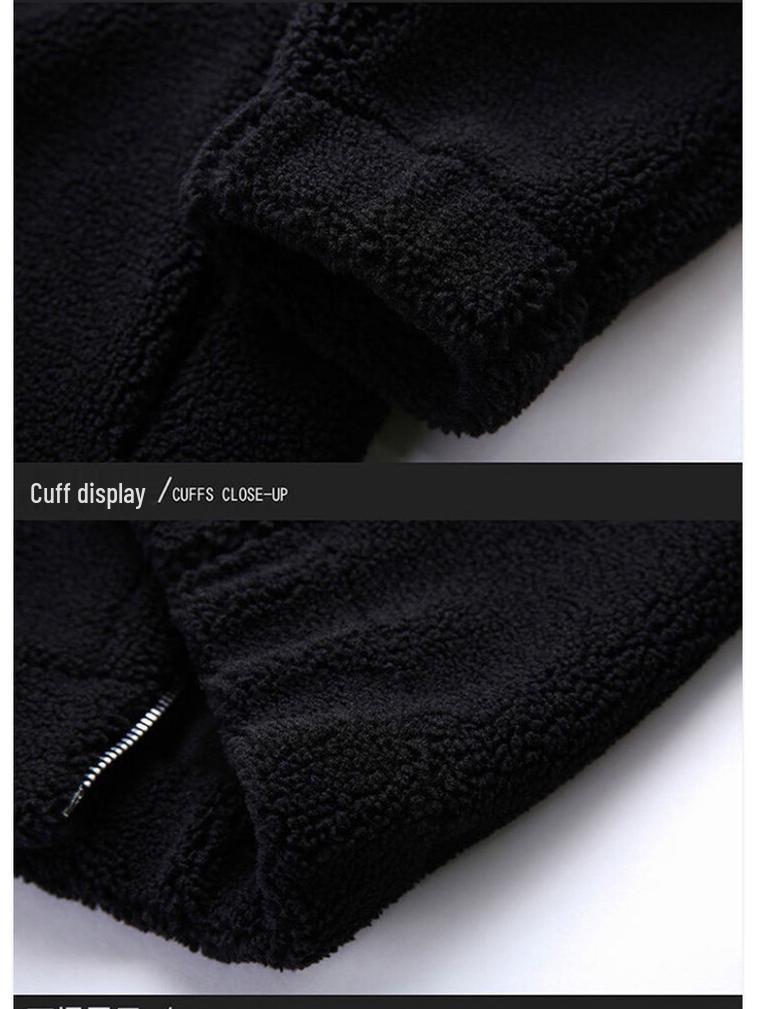 Men's Autumn Fashion Solid Color Casual Jacket - Warm, Long-Sleeved, Suitable for All Ages